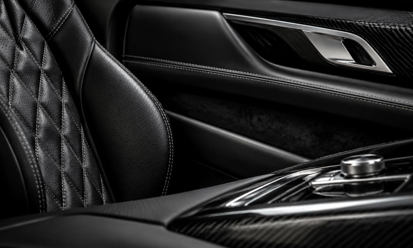 Vehicle preservation process review of leather, stitching and carbon fiber materials