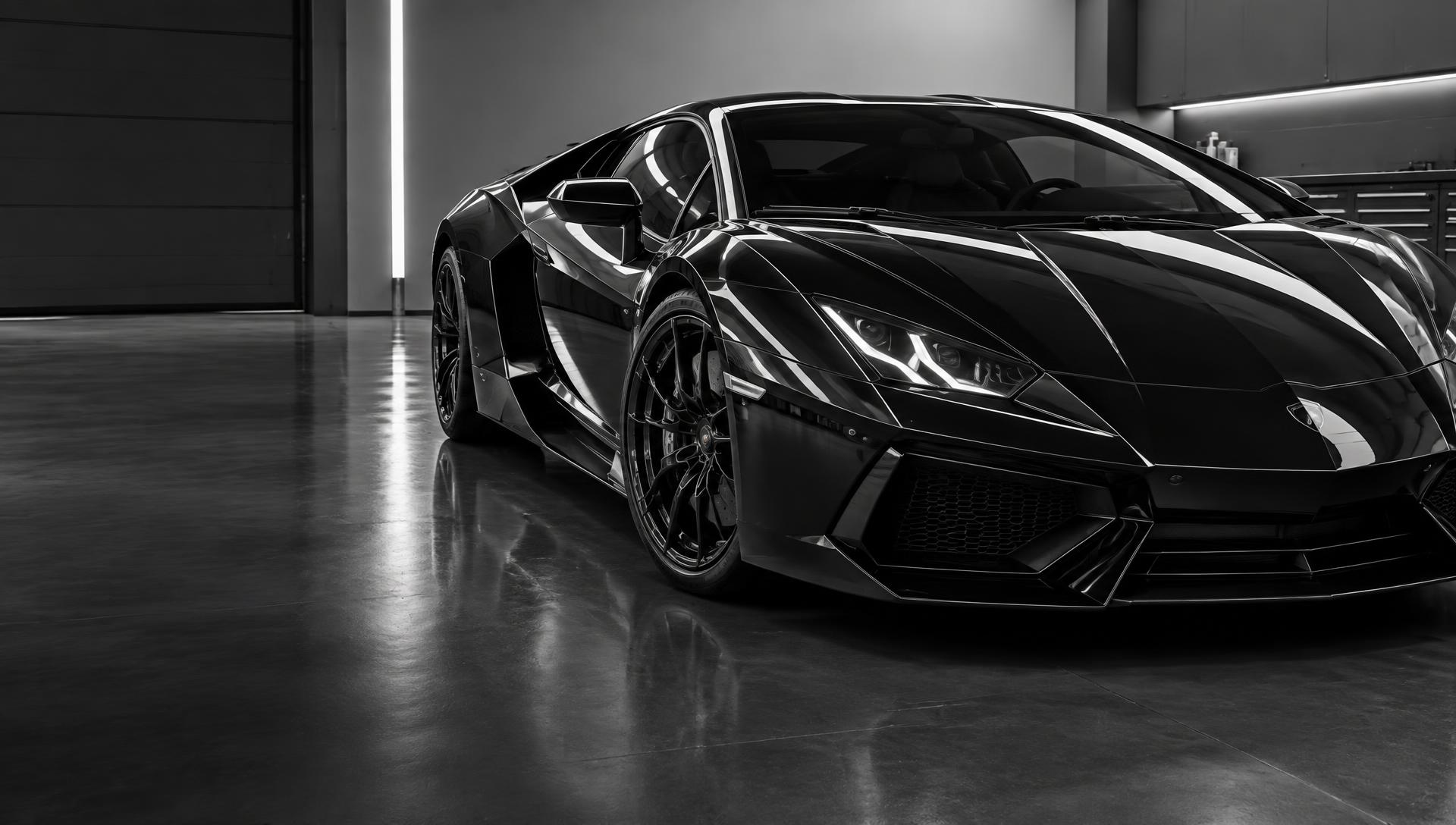 Exotic Car Detailing Services for a black performance vehicle in Las Vegas